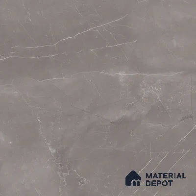 Marble Tundra Grey Wall & Floor Tile TL 07057 Stone Grey 4 ft x 2 ft Glossy Finish Vitrified Tile - 9 mm | 5 Random Designs | Suitable For Living Room, Bedroom, Dining