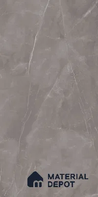 Marble Tundra Grey Wall & Floor Tile TL 07057 Stone Grey 4 ft x 2 ft Glossy Finish Vitrified Tile - 9 mm | 5 Random Designs | Suitable For Living Room, Bedroom, Dining