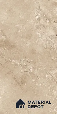 Marble Crema Marfil Wall & Floor Tile TL 07058 Sand Beige 4 ft x 2 ft Glossy Finish Vitrified Tile - 9 mm | 5 Random Designs | Suitable For Living Room, Bedroom, Dining