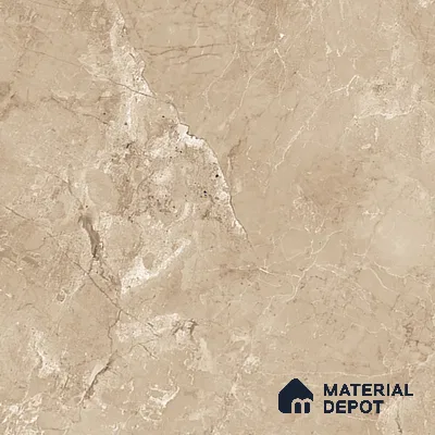 Marble Crema Marfil Wall & Floor Tile TL 07058 Sand Beige 4 ft x 2 ft Glossy Finish Vitrified Tile - 9 mm | 5 Random Designs | Suitable For Living Room, Bedroom, Dining