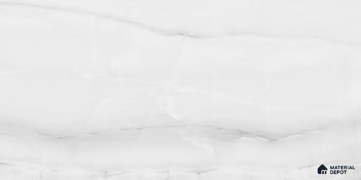 Marble Onyx Wall & Floor Tile TL 07064 Off-White 4 ft x 2 ft Glossy Finish Vitrified Tile - 9 mm | 8 Random Designs | Suitable For Living Room, Bedroom, Dining