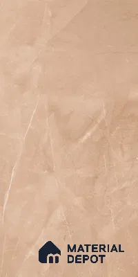 Marble Crema Marfil Wall & Floor Tile TL 07065 Camel Beige 4 ft x 2 ft Glossy Finish Vitrified Tile - 9 mm | 5 Random Designs | Suitable For Living Room, Bedroom, Dining