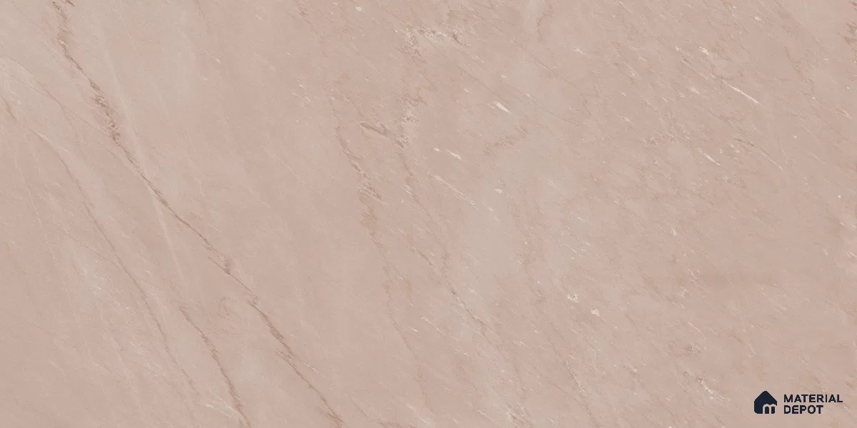 Marble Rosa Portogallo Wall & Floor Tile TL 07068 Dusty Pink 4 ft x 2 ft Glossy Finish Vitrified Tile - 9 mm | 7 Random Designs | Suitable For Living Room, Bedroom, Dining