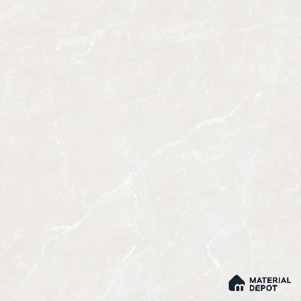 Marble Carrara Wall & Floor Tile TL 07069 Off-White 4 ft x 2 ft Glossy Finish Vitrified Tile - 9 mm | 6 Random Designs | Suitable For Living Room, Bedroom, Dining