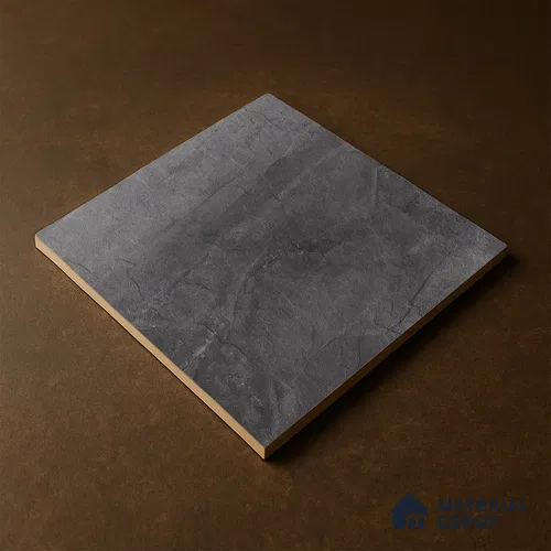 Stone Look Parking Floor Tile TL 07077 Quartzite Nero 400 x 400 mm Anti Skid Tiles Vitrified Matte Finish - 12 mm | Suitable for Heavy Duty Parking, Terrace & Balcony | Pattern Alignment May Vary | 2-3 mm Spacer is Mandatory
