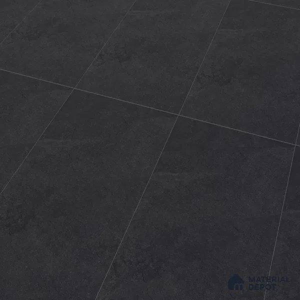 Stone Floor & Wall Tile TL 07083 Canberra Nero 4 ft x 2 ft Matte Finish Vitrified Tile - 9 mm | 4 Random Design | Suitable For living Room, Bedroom, Bathroom | Random Designs