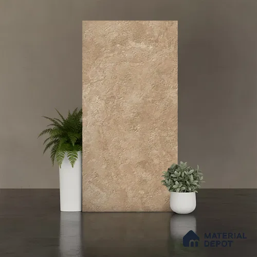 Stone Floor & Wall Tile TL 07085 G Unika Kemberg Natural 4 ft x 2 ft Matte Finish GVT Vitrified Tile - 9 mm | 4 Random Design | Suitable For living Room, Bedroom, Bathroom | Random Designs