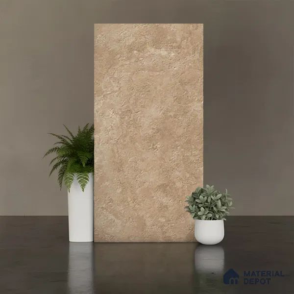Stone Floor & Wall Tile TL 07085 G Unika Kemberg Natural 4 ft x 2 ft Matte Finish GVT Vitrified Tile - 9 mm | 4 Random Design | Suitable For living Room, Bedroom, Bathroom | Random Designs
