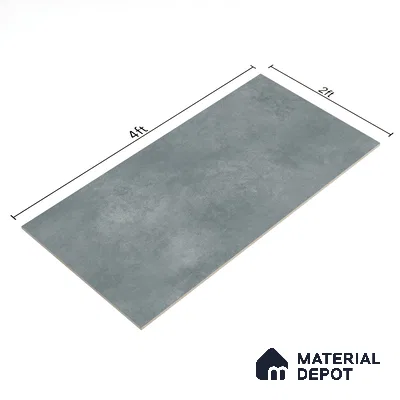 Stone Floor & Wall Tile TL 07090 Malaga Sky 4 ft x 2 ft Matte Finish Vitrified Tile - 9 mm | 4 Random Design | Suitable For living Room, Bedroom, Bathroom | Random Designs