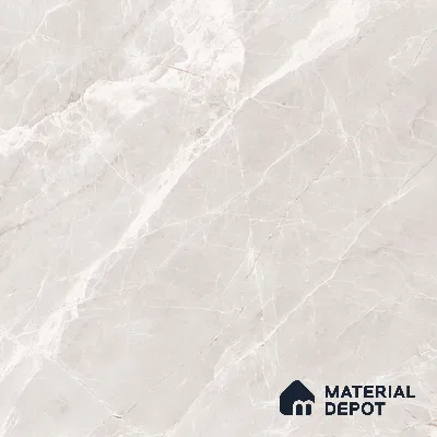 Marble Tundra Grey Wall & Floor Tile TL 07091 B Dove Grey 4 ft x 2 ft Glossy Finish Vitrified Tile - 9 mm | 4 Random Designs | Suitable For Living Room, Bedroom, Dining