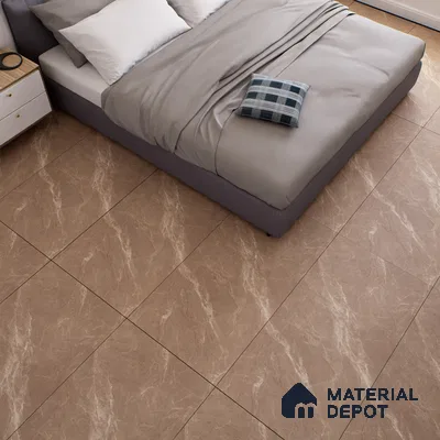 Marble Emperador Wall & Floor Tile TL 07092 Oak Brown 4 ft x 2 ft Matte Finish Vitrified Tile - 9 mm | 4 Random Designs | Suitable For Living Room, Bedroom, Kitchen