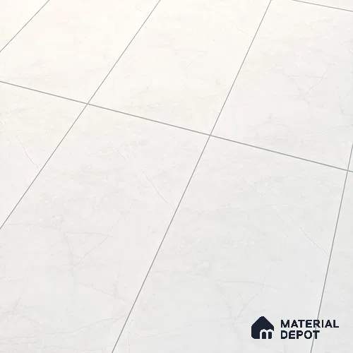 Marble Carrara Wall & Floor Tile TL 07094 B Off-White 4 ft x 2 ft Matte Finish Vitrified Tile - 9 mm | 4 Random Designs | Suitable For Living Room, Bedroom, Kitchen