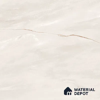 Marble Calacatta Wall & Floor Tile TL 07095 B Ivory Beige 4 ft x 2 ft Matte Finish Vitrified Tile - 9 mm | 3 Random Designs | Suitable For Living Room, Bedroom, Kitchen