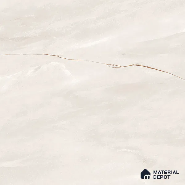 Marble Calacatta Wall & Floor Tile TL 07095 B Ivory Beige 4 ft x 2 ft Matte Finish Vitrified Tile - 9 mm | 3 Random Designs | Suitable For Living Room, Bedroom, Kitchen