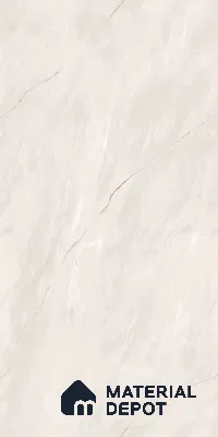 Marble Calacatta Wall & Floor Tile TL 07095 B Ivory Beige 4 ft x 2 ft Matte Finish Vitrified Tile - 9 mm | 3 Random Designs | Suitable For Living Room, Bedroom, Kitchen