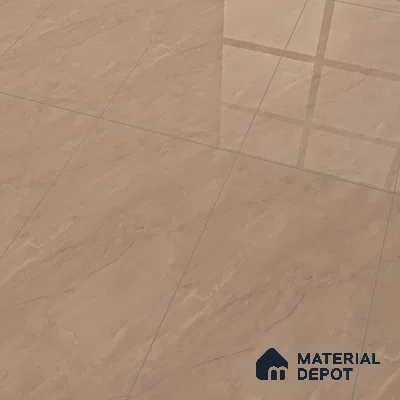 Marble Crema Marfil Wall & Floor Tile TL 07096 Camel Beige 4 ft x 2 ft Glossy Finish Vitrified Tile - 9 mm | 3 Random Designs | Suitable For Living Room, Bedroom, Dining