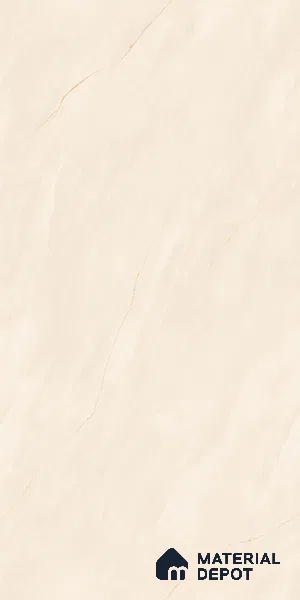 Marble Crema Marfil Wall & Floor Tile TL 07097 Vanilla Cream 4 ft x 2 ft Glossy Finish Vitrified Tile - 9 mm | 3 Random Designs | Suitable For Living Room, Bedroom, Dining