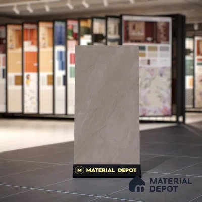 Marble Fior di Bosco Wall & Floor Tile TL 07098 B Mushroom Grey 4 ft x 2 ft Matte Finish Vitrified Tile - 9 mm | 4 Random Designs | Suitable For Living Room, Bedroom, Kitchen