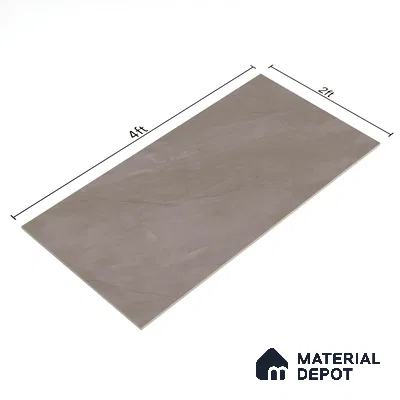 Marble Fior di Bosco Wall & Floor Tile TL 07098 B Mushroom Grey 4 ft x 2 ft Matte Finish Vitrified Tile - 9 mm | 4 Random Designs | Suitable For Living Room, Bedroom, Kitchen