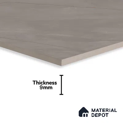 Marble Fior di Bosco Wall & Floor Tile TL 07098 Stone Grey 4 ft x 2 ft Glossy Finish Vitrified Tile - 9 mm | 3 Random Designs | Suitable For Living Room, Bedroom, Dining