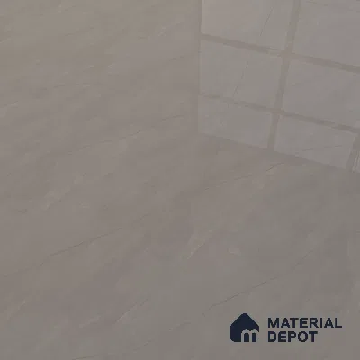 Marble Fior di Bosco Wall & Floor Tile TL 07098 Stone Grey 4 ft x 2 ft Glossy Finish Vitrified Tile - 9 mm | 3 Random Designs | Suitable For Living Room, Bedroom, Dining