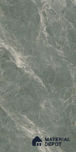 Marble Wall & Floor Tile TL 07099 C Green 4 ft x 2 ft Glossy Finish Vitrified Tile - 9 mm | 4 Random Designs | Suitable For Living Room, Bedroom, Dining