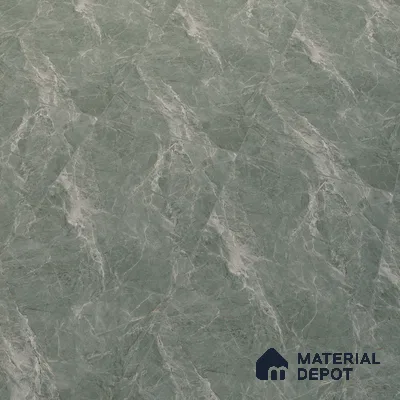 Marble Verde Wall & Floor Tile TL 07099 Dusty Green 4 ft x 2 ft Matte Finish Vitrified Tile - 9 mm | 4 Random Designs | Suitable For Living Room, Bedroom, Kitchen