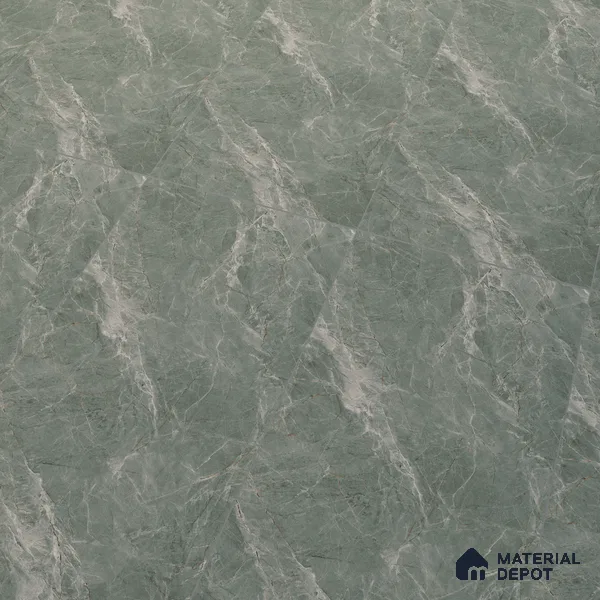 Marble Verde Wall & Floor Tile TL 07099 Dusty Green 4 ft x 2 ft Matte Finish Vitrified Tile - 9 mm | 4 Random Designs | Suitable For Living Room, Bedroom, Kitchen