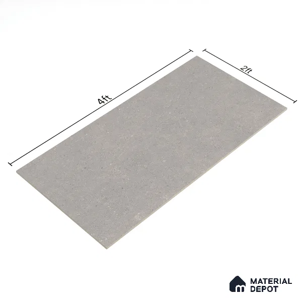 Stone Floor & Wall Tile TL 07101 Bstone Grey 4 ft x 2 ft Matte Finish Vitrified Tile - 9 mm | 4 Random Design | Suitable For living Room, Bedroom, Bathroom | Random Designs