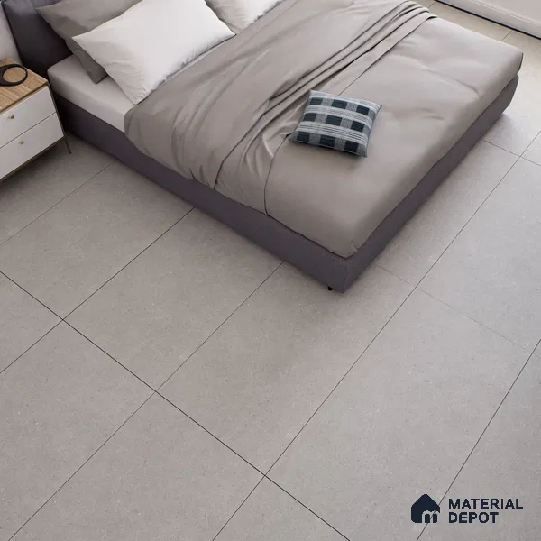 Stone Floor & Wall Tile TL 07101 Bstone Grey 4 ft x 2 ft Matte Finish Vitrified Tile - 9 mm | 4 Random Design | Suitable For living Room, Bedroom, Bathroom | Random Designs