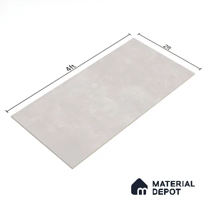 Stone Floor & Wall Tile TL 07106 Tobias Bianco 4 ft x 2 ft Matte Finish Vitrified Tile - 9 mm | 4 Random Design | Suitable For living Room, Bedroom, Bathroom | Random Designs