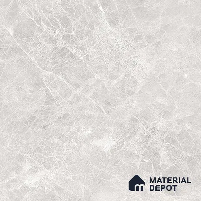 Marble Tundra Grey Wall & Floor Tile TL 07108 Light Grey 4 ft x 2 ft Matte Finish Vitrified Tile - 9 mm | 4 Random Designs | Suitable For Living Room, Bedroom, Kitchen
