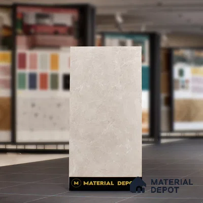 Marble Crema Marfil Wall & Floor Tile TL 07109 Sand Beige 4 ft x 2 ft Matte Finish Vitrified Tile - 9 mm | 4 Random Designs | Suitable For Living Room, Bedroom, Kitchen