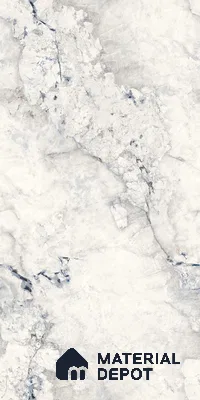 Marble Carrara Wall & Floor Tile TL 07124 Off-White 4 ft x 2 ft Glossy Finish Vitrified Tile - 9 mm | 3 Random Designs | Suitable For Living Room, Bedroom, Dining
