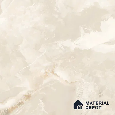 Marble Onyx Wall & Floor Tile TL 07131 Warm Beige 4 ft x 2 ft Glossy Finish Vitrified Tile - 9 mm | 3 Random Designs | Suitable For Living Room, Bedroom, Dining