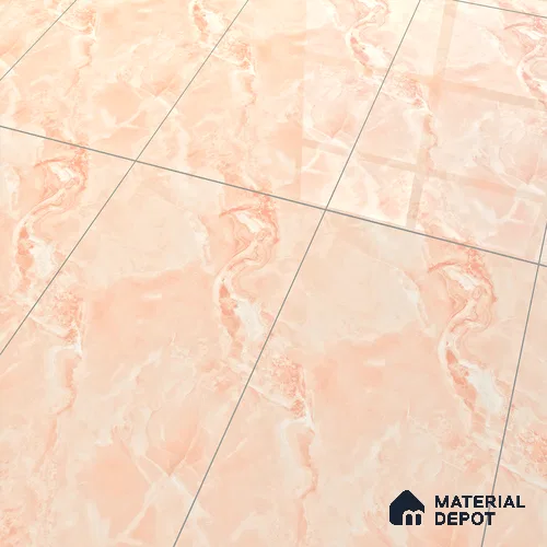 Marble Floor & Wall Tile TL 07132 Ozone Roses 4 ft x 2 ft Glossy Finish Vitrified Tile - 9 mm | 3 Random Design | Suitable For living Room, Bedroom, Bathroom | Image 5