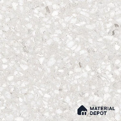Terrazzo Floor & Wall Tile TL 07139 Arizon Bianco 4 ft x 2 ft Matte Finish Vitrified Tile - 9 mm | 4 Random Design | Suitable For living Room, Bedroom, Bathroom | Random Designs