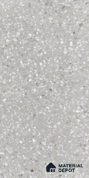 Terrazzo Floor & Wall Tile TL 07140 Arizon Grey 4 ft x 2 ft Matte Finish Vitrified Tile - 9 mm | 4 Random Design | Suitable For living Room, Bedroom, Bathroom | Random Designs