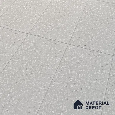 Terrazzo Floor & Wall Tile TL 07140 Arizon Grey 4 ft x 2 ft Matte Finish Vitrified Tile - 9 mm | 4 Random Design | Suitable For living Room, Bedroom, Bathroom | Random Designs