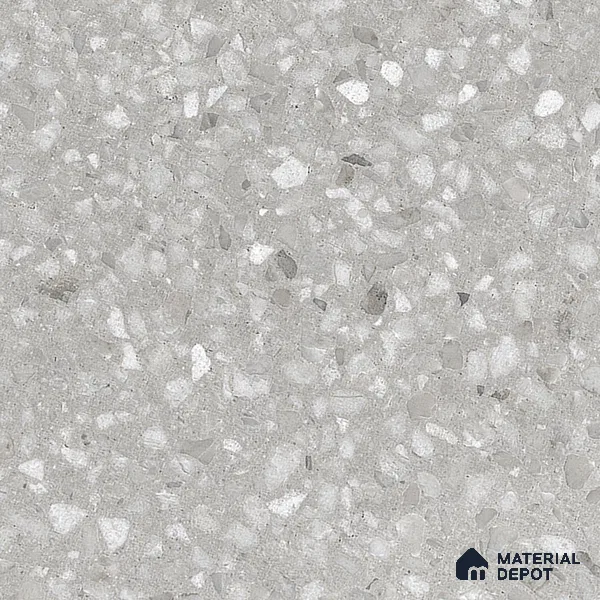 Terrazzo Floor & Wall Tile TL 07140 Arizon Grey 4 ft x 2 ft Matte Finish Vitrified Tile - 9 mm | 4 Random Design | Suitable For living Room, Bedroom, Bathroom | Random Designs