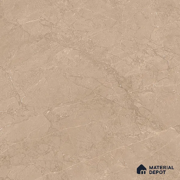 Marble Crema Marfil Wall & Floor Tile TL 07141 Taupe Beige 4 ft x 2 ft Matte Finish Vitrified Tile - 9 mm | 4 Random Designs | Suitable For Living Room, Bedroom, Kitchen
