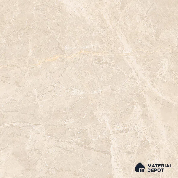 Marble Crema Marfil Wall & Floor Tile TL 07143 Sand Beige 4 ft x 2 ft Matte Finish Vitrified Tile - 9 mm | 4 Random Designs | Suitable For Living Room, Bedroom, Kitchen