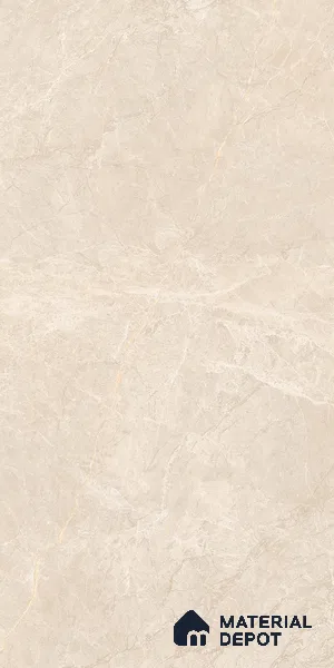 Marble Crema Marfil Wall & Floor Tile TL 07143 Sand Beige 4 ft x 2 ft Matte Finish Vitrified Tile - 9 mm | 4 Random Designs | Suitable For Living Room, Bedroom, Kitchen