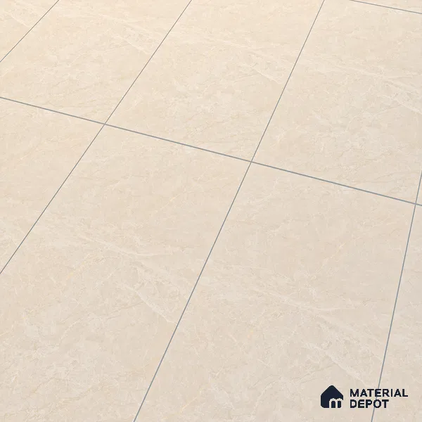 Marble Crema Marfil Wall & Floor Tile TL 07143 Sand Beige 4 ft x 2 ft Matte Finish Vitrified Tile - 9 mm | 4 Random Designs | Suitable For Living Room, Bedroom, Kitchen