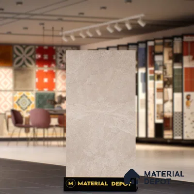 Marble Crema Marfil Wall & Floor Tile TL 07143 Sand Beige 4 ft x 2 ft Matte Finish Vitrified Tile - 9 mm | 4 Random Designs | Suitable For Living Room, Bedroom, Kitchen