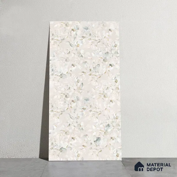 Tropical Wall Tile TL 07146 C Evolution White Decor 4 ft x 2 ft Matte Finish Vitrified Tile - 9 mm | 4 Random Design | Suitable for Bathroom, Accent/Feature Wall, Powder Room | Random Designs