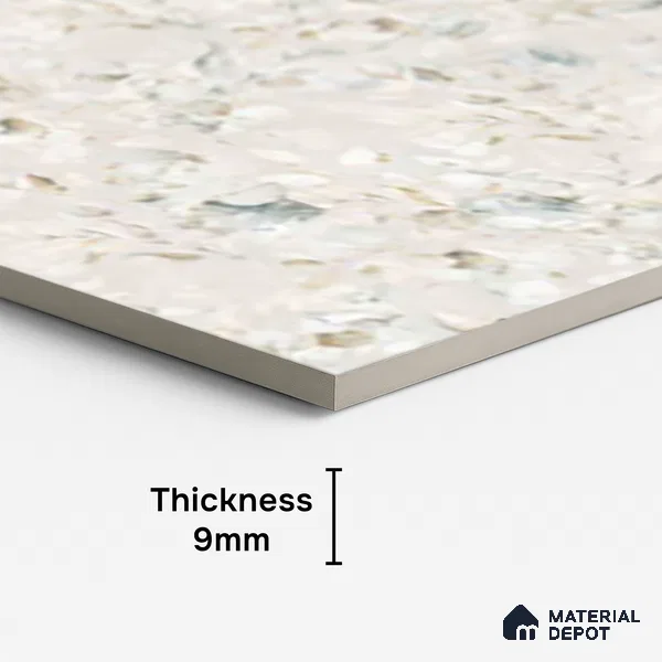 Tropical Wall Tile TL 07146 C Evolution White Decor 4 ft x 2 ft Matte Finish Vitrified Tile - 9 mm | 4 Random Design | Suitable for Bathroom, Accent/Feature Wall, Powder Room | Random Designs
