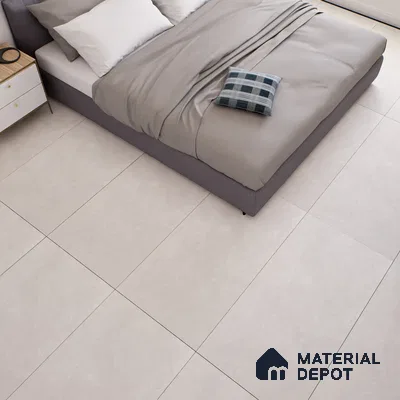 Stone Floor & Wall Tile TL 07146 Evolution White 4 ft x 2 ft Matte Finish Vitrified Tile - 9 mm | 4 Random Design | Suitable For living Room, Bedroom, Bathroom | Random Designs