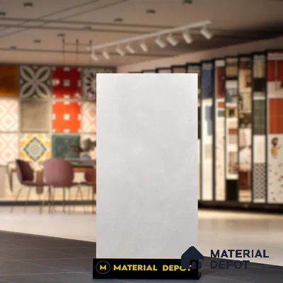 Stone Floor & Wall Tile TL 07146 Evolution White 4 ft x 2 ft Matte Finish Vitrified Tile - 9 mm | 4 Random Design | Suitable For living Room, Bedroom, Bathroom | Random Designs