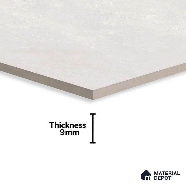 Stone Floor & Wall Tile TL 07146 Evolution White 4 ft x 2 ft Matte Finish Vitrified Tile - 9 mm | 4 Random Design | Suitable For living Room, Bedroom, Bathroom | Random Designs
